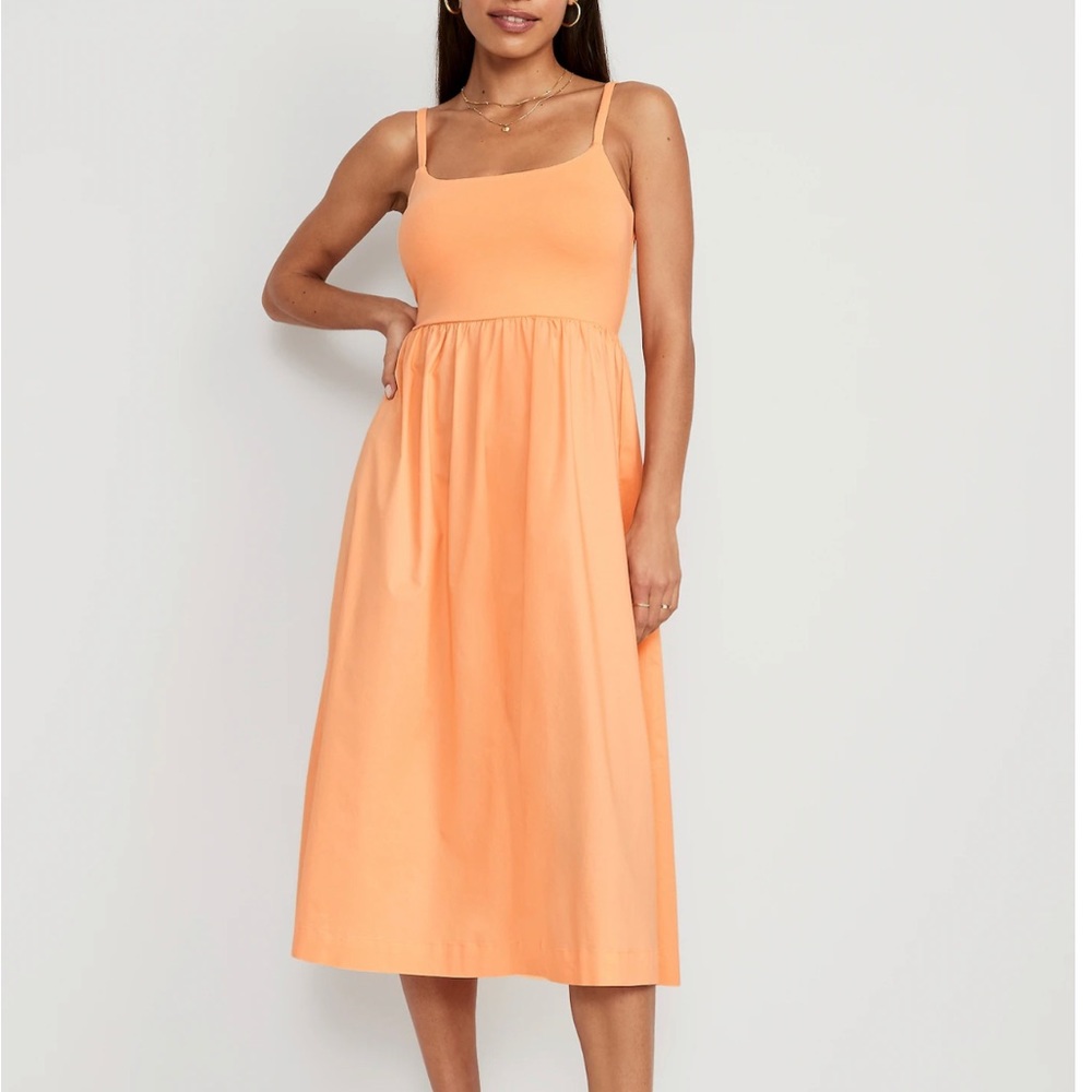 Orange midi Old Navy cami dress